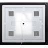 Зеркало BELBAGNO KRAFT SPC-KRAFT-900-800-LED-TCH-WARM-NERO в алюминиевой раме со встроенным светильником, 900x32x800 мм